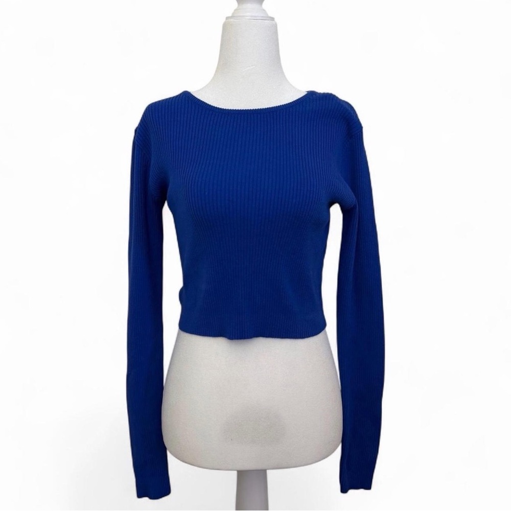 Brandy Melville Royal Blue Ribbed Top